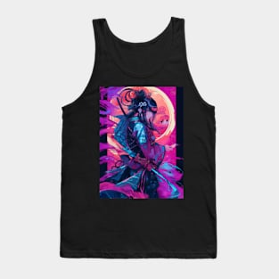 Neon strong samurai Tank Top